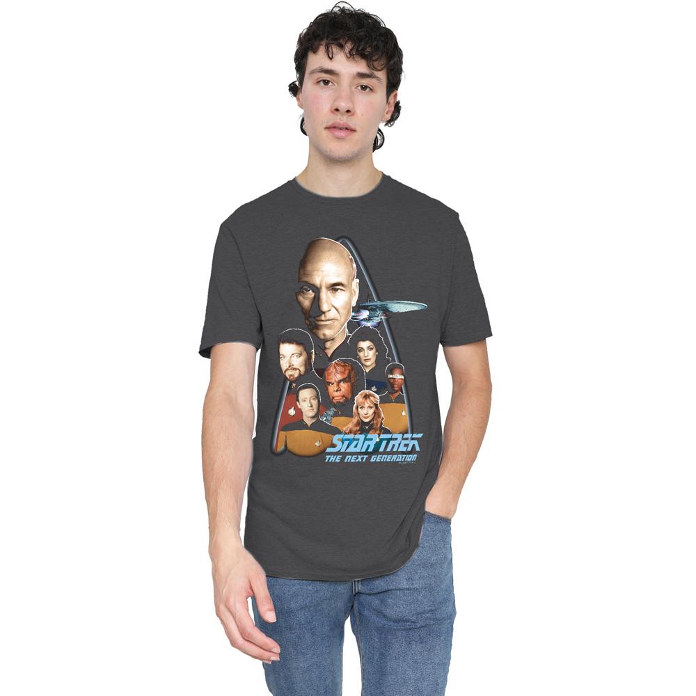 Charcoal - Lifestyle - Star Trek Unisex Adult The Next Generation T-Shirt