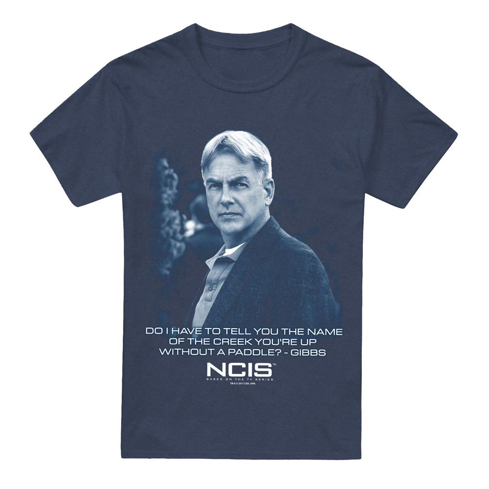 Navy - Front - NCIS Unisex Adult Creek T-Shirt