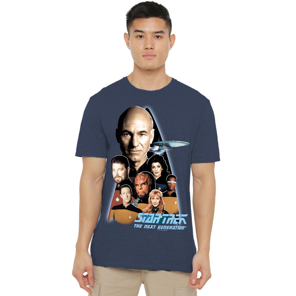 Navy - Lifestyle - Star Trek Unisex Adult Next Generation Crew T-Shirt