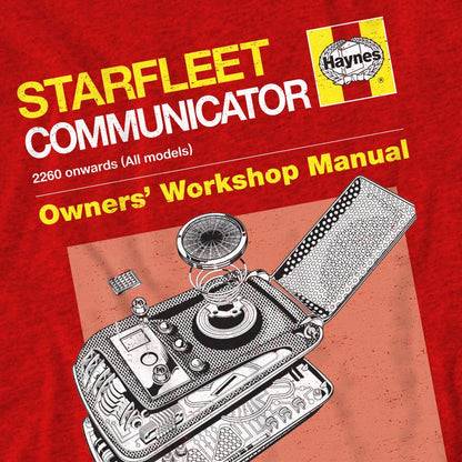 Red - Lifestyle - Star Trek Unisex Adult Comm Manual T-Shirt