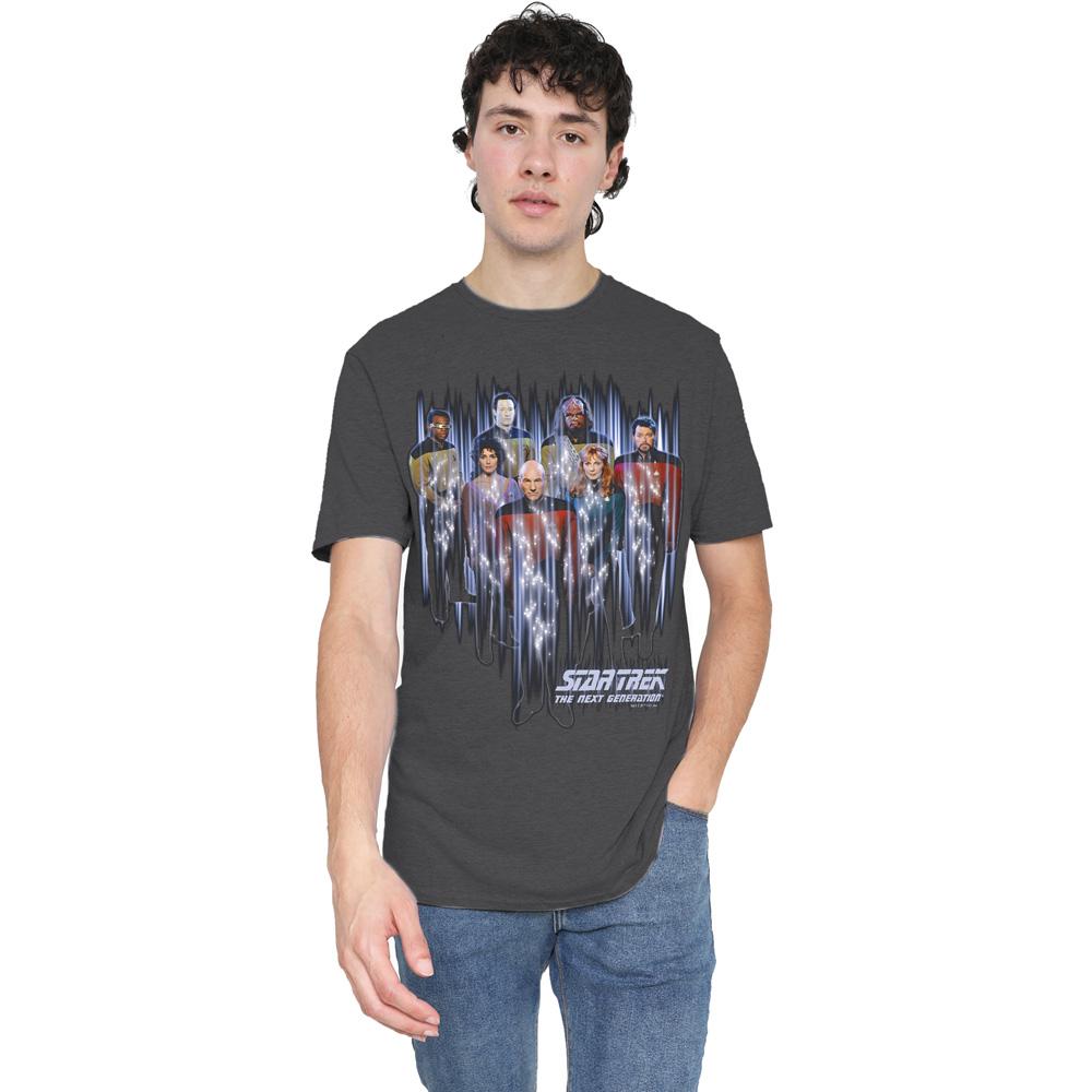 Charcoal - Lifestyle - Star Trek Unisex Adult Beam Us Up T-Shirt