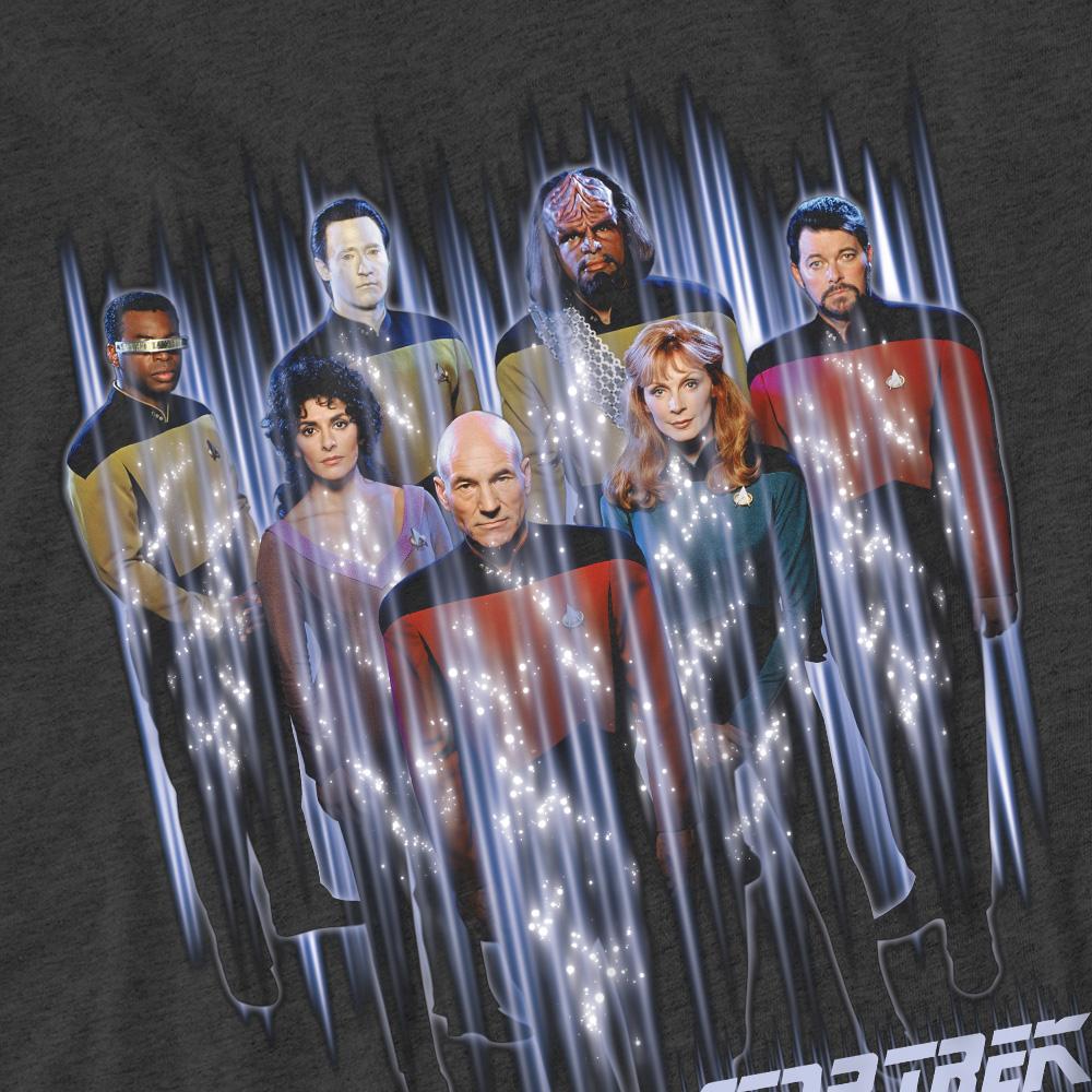 Charcoal - Pack Shot - Star Trek Unisex Adult Beam Us Up T-Shirt