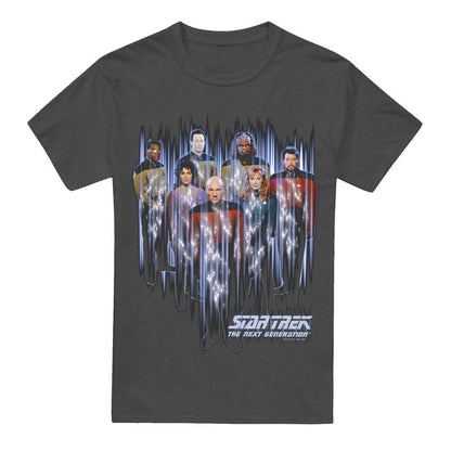 Charcoal - Front - Star Trek Unisex Adult Beam Us Up T-Shirt