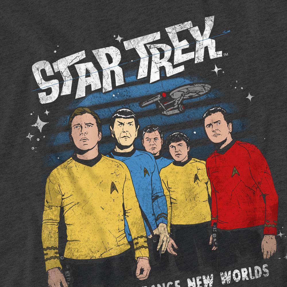 Charcoal - Pack Shot - Star Trek Unisex Adult Strange New World T-Shirt