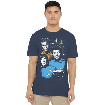 Navy - Lifestyle - Star Trek Unisex Adult All Star Crew T-Shirt