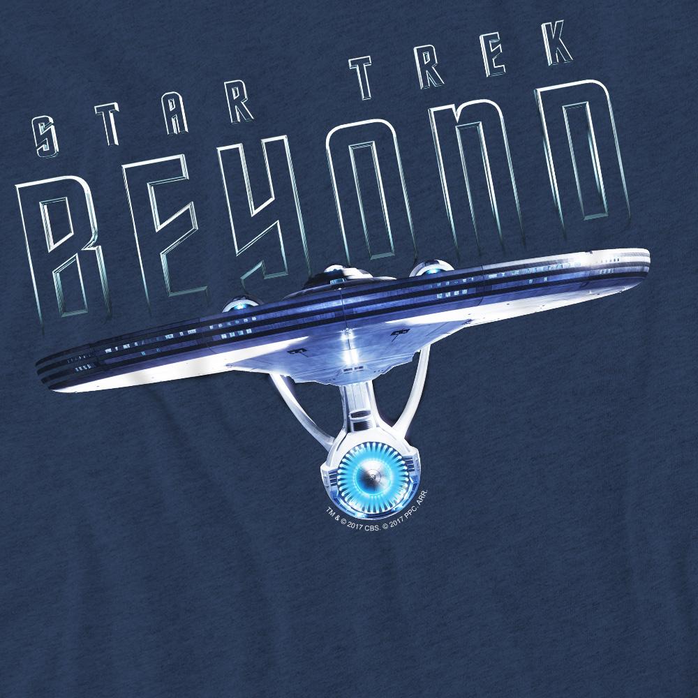 Navy - Pack Shot - Star Trek Beyond Unisex Adult Enterprise Beyond T-Shirt