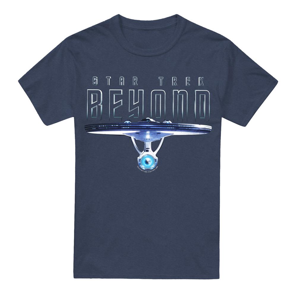 Navy - Front - Star Trek Beyond Unisex Adult Enterprise Beyond T-Shirt