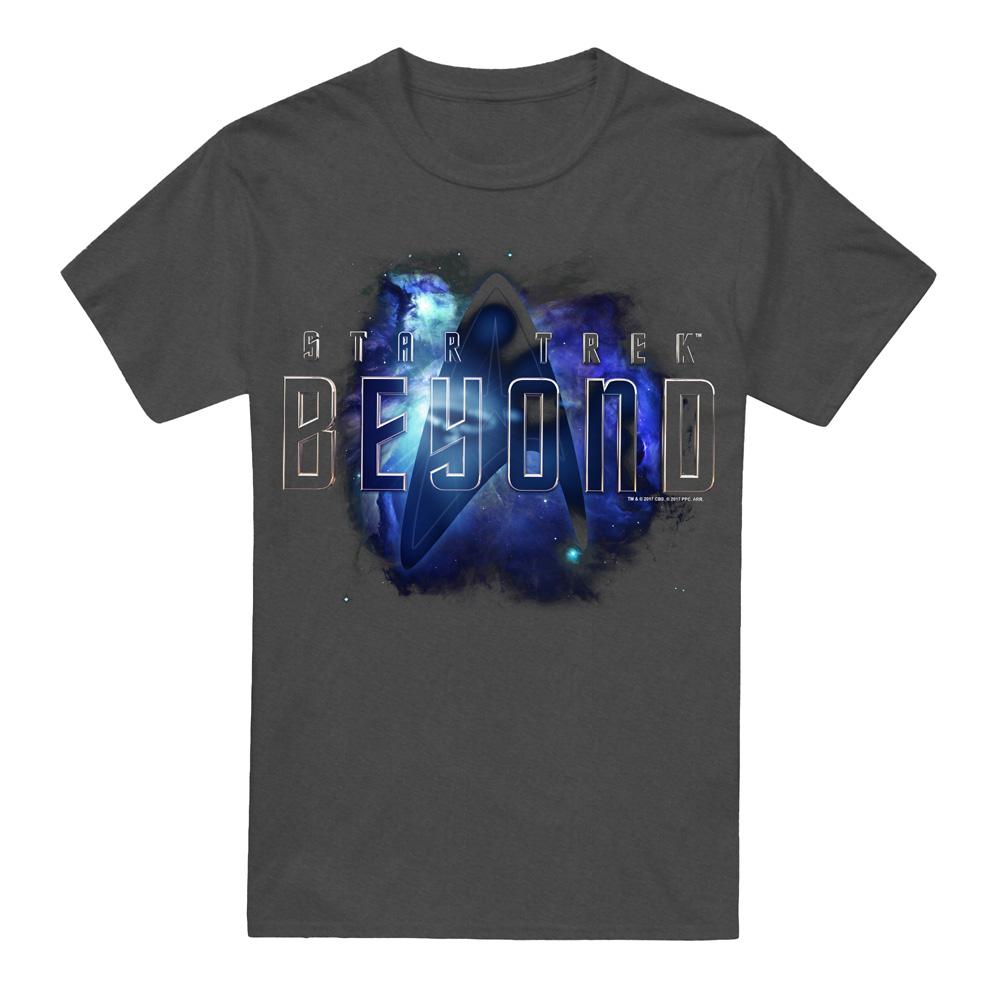 Charcoal - Front - Star Trek Beyond Unisex Adult Galaxy T-Shirt