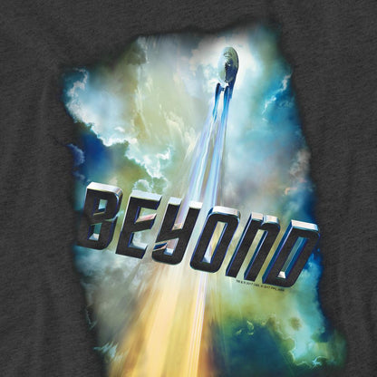 Charcoal - Pack Shot - Star Trek Beyond Unisex Adult Poster T-Shirt