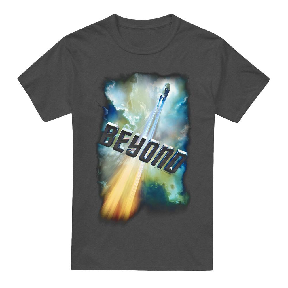 Charcoal - Front - Star Trek Beyond Unisex Adult Poster T-Shirt