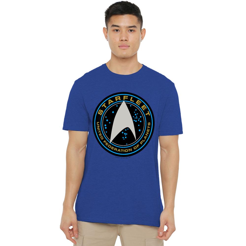 Royal Blue - Lifestyle - Star Trek Beyond Unisex Adult Starfleet Patch T-Shirt