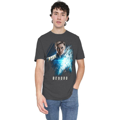 Charcoal - Lifestyle - Star Trek Beyond Unisex Adult Captain Kirk Poster T-Shirt