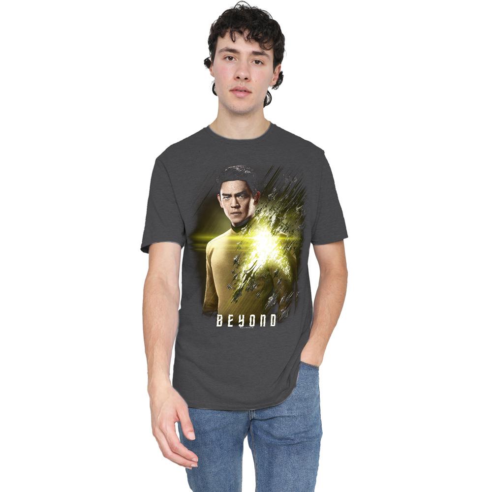 Charcoal - Lifestyle - Star Trek Beyond Unisex Adult Sulu Poster T-Shirt