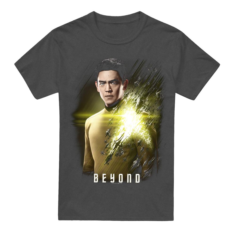 Charcoal - Front - Star Trek Beyond Unisex Adult Sulu Poster T-Shirt