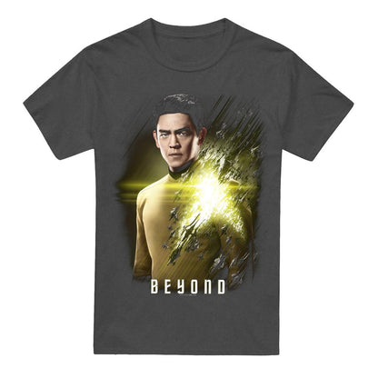 Charcoal - Front - Star Trek Beyond Unisex Adult Sulu Poster T-Shirt