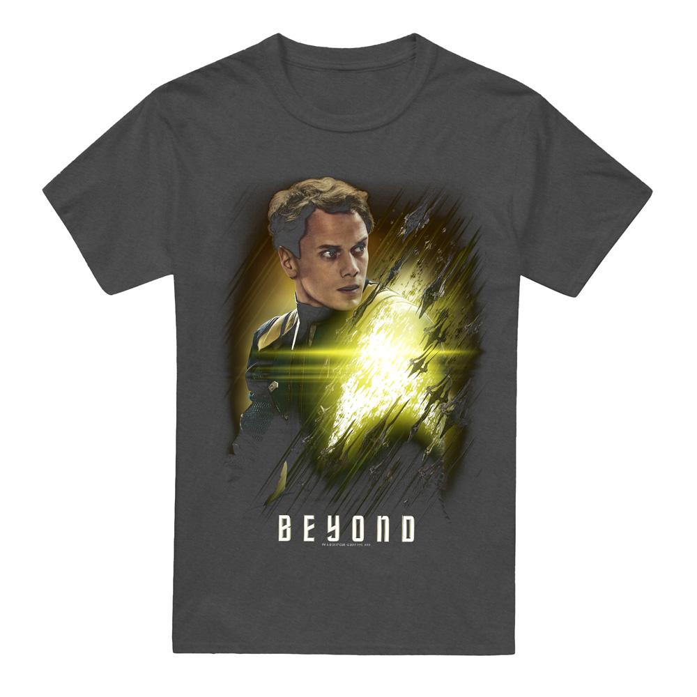 Charcoal - Front - Star Trek Beyond Unisex Adult Chekov Poster T-Shirt