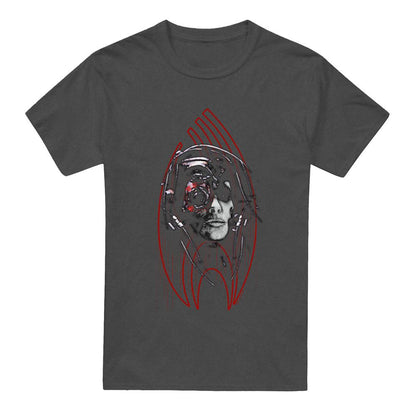 Charcoal - Front - Star Trek Unisex Adult Borg Construct T-Shirt