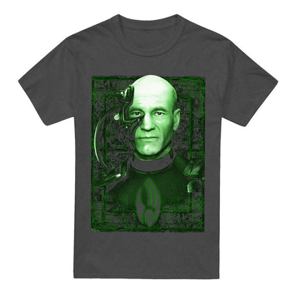 Charcoal - Front - Star Trek Unisex Adult Locutus of Borg T-Shirt