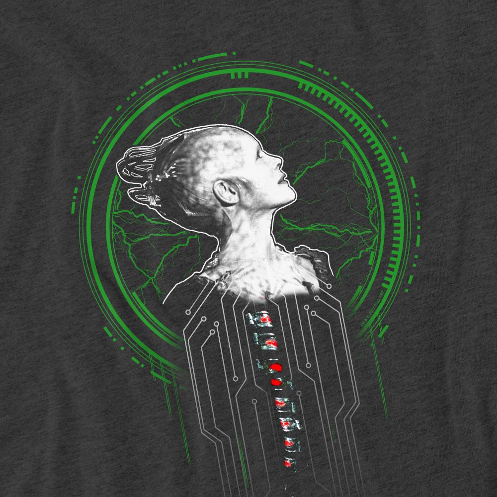 Charcoal - Pack Shot - Star Trek Unisex Adult Borg Queen T-Shirt