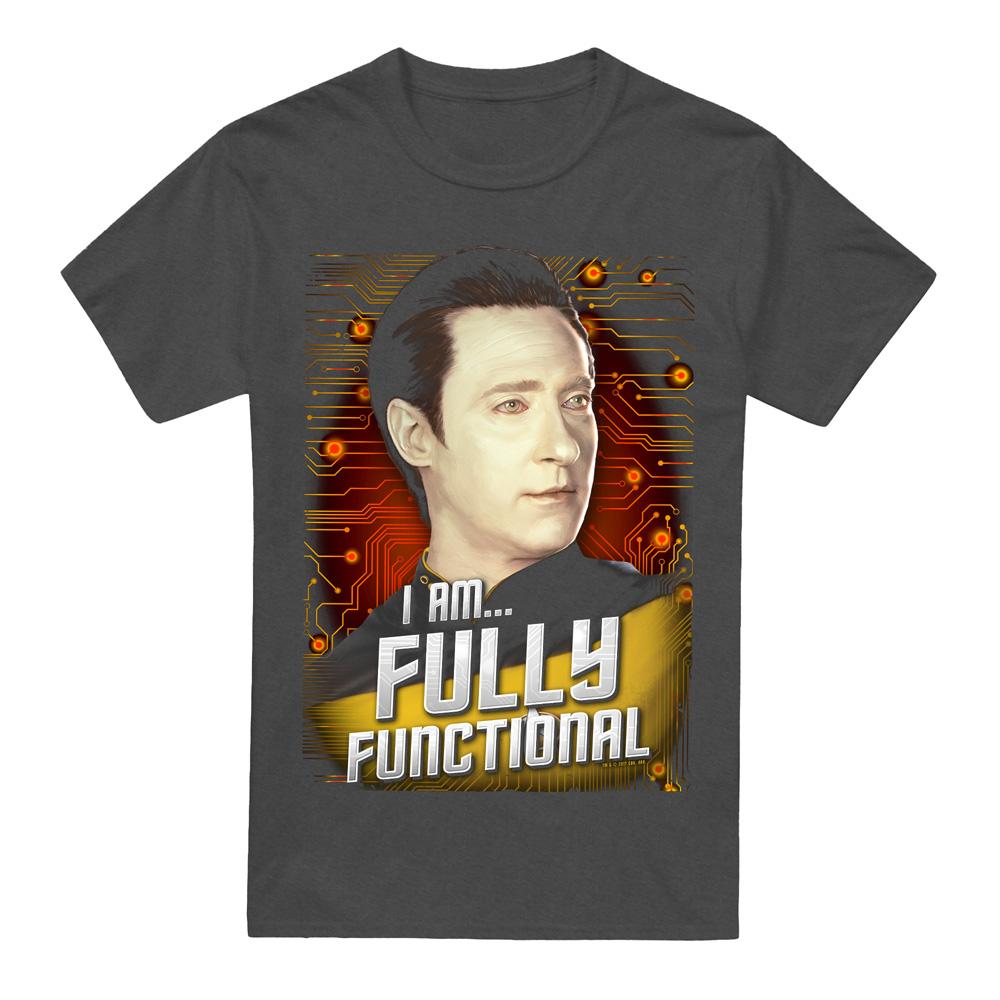 Charcoal - Front - Star Trek Unisex Adult Fully Functional T-Shirt