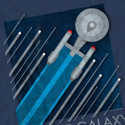 Navy - Side - Star Trek Unisex Adult Starfleet Recruitment Poster T-Shirt