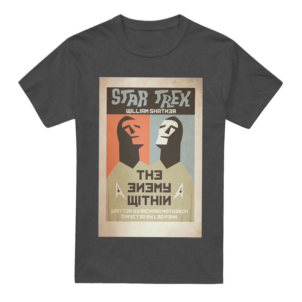 Charcoal - Front - Star Trek Unisex Adult The Original Series Episode 5 T-Shirt