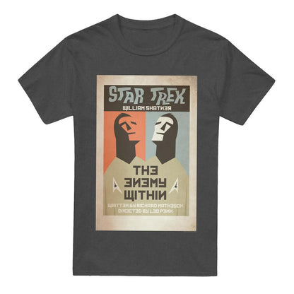 Charcoal - Front - Star Trek Unisex Adult The Original Series Episode 5 T-Shirt