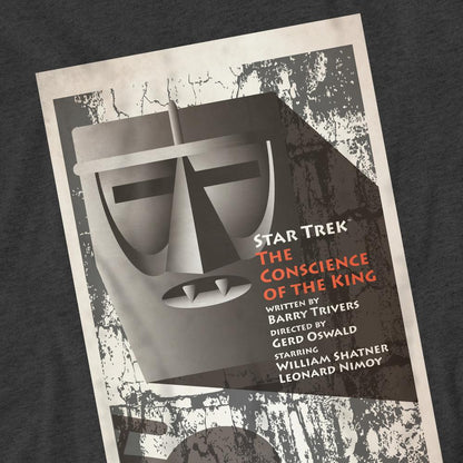 Charcoal - Pack Shot - Star Trek Unisex Adult The Original Series Episode 13 T-Shirt