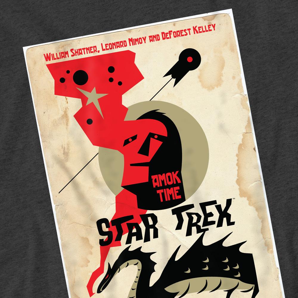 Charcoal - Pack Shot - Star Trek Unisex Adult The Original Series Episode 30 T-Shirt
