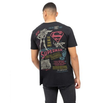 Black - Lifestyle - Superman Mens Super Hero Services T-Shirt