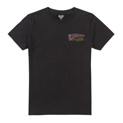 Black - Front - Superman Mens Super Hero Services T-Shirt