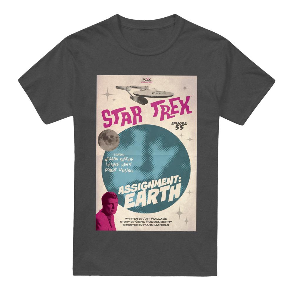 Charcoal - Front - Star Trek Unisex Adult The Original Series Episode 55 T-Shirt