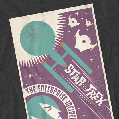 Charcoal - Pack Shot - Star Trek Unisex Adult The Original Series Episode 57 T-Shirt