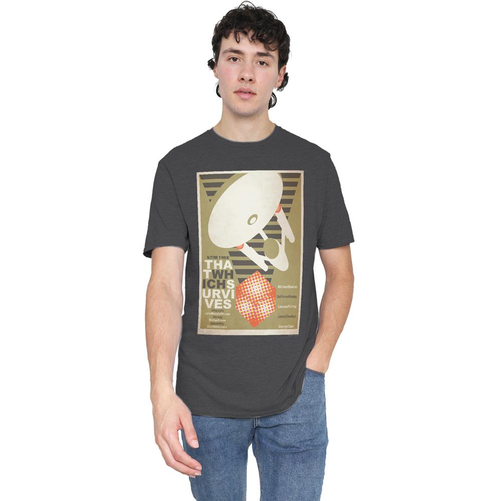 Charcoal - Lifestyle - Star Trek Unisex Adult The Original Series Episode 72 T-Shirt