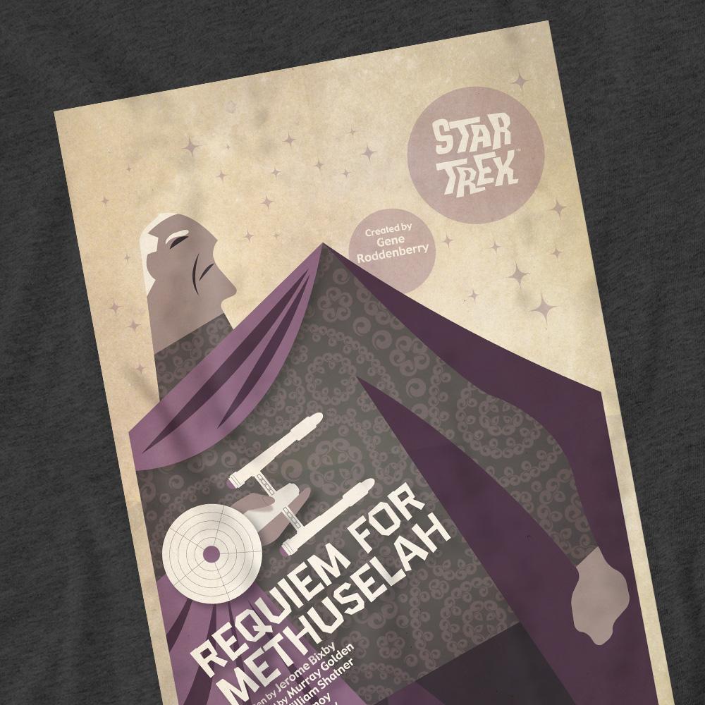 Charcoal - Pack Shot - Star Trek Unisex Adult The Original Series Episode 74 T-Shirt