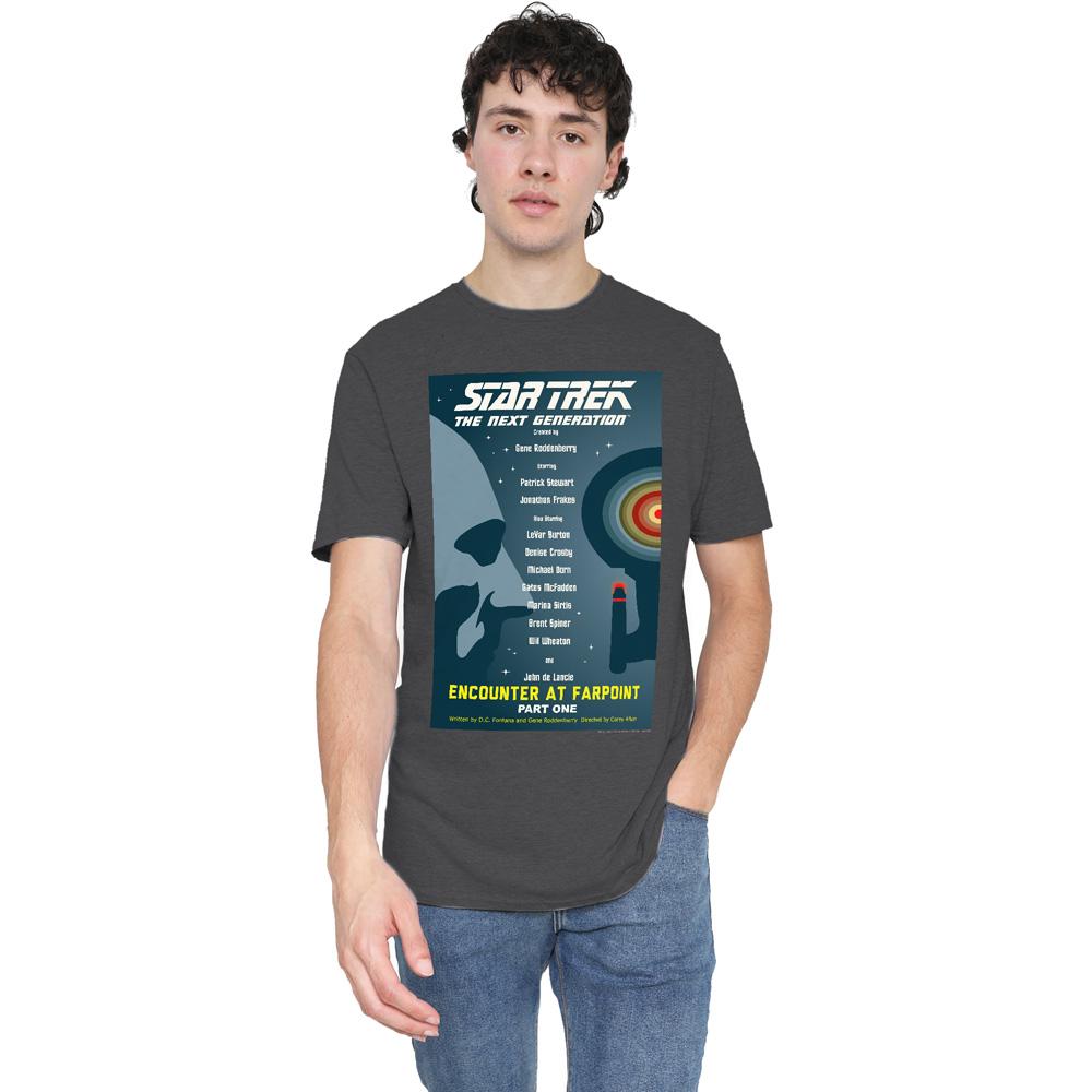 Charcoal - Lifestyle - Star Trek Unisex Adult The Next Generation Season 1 Episode 1 T-Shirt