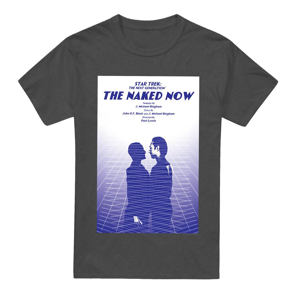 Charcoal - Front - Star Trek Unisex Adult The Next Generation Season 1 Episode 3 T-Shirt