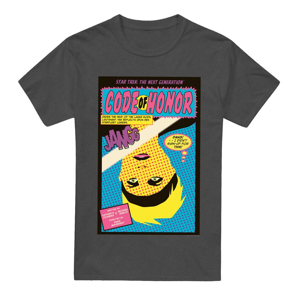 Charcoal - Front - Star Trek Unisex Adult The Next Generation Season 1 Episode 4 T-Shirt