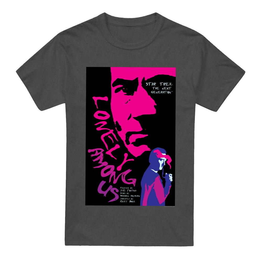 Charcoal - Front - Star Trek Unisex Adult The Next Generation Season 1 Episode 7 T-Shirt