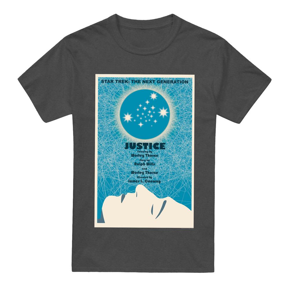 Charcoal - Front - Star Trek Unisex Adult The Next Generation Season 1 Episode 8 T-Shirt