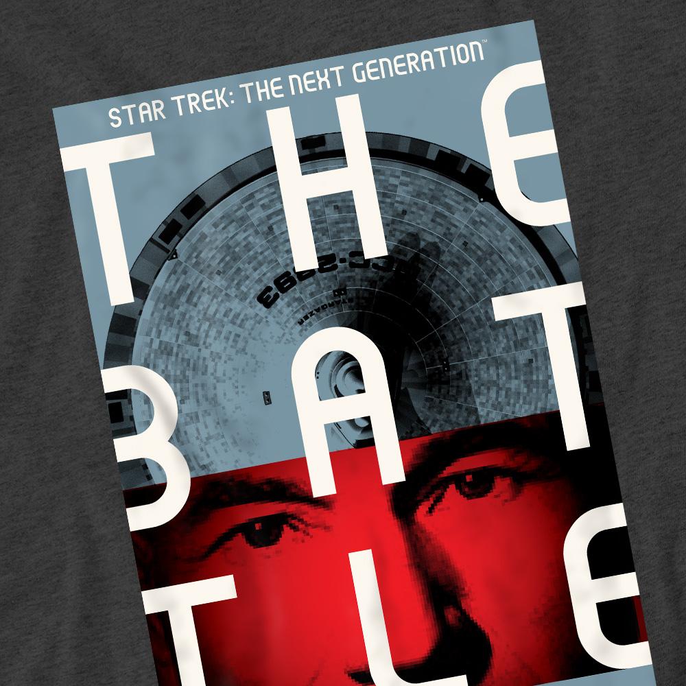 Charcoal - Pack Shot - Star Trek Unisex Adult The Next Generation Season 1 Episode 9 T-Shirt