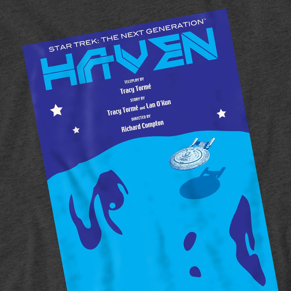 Charcoal - Pack Shot - Star Trek Unisex Adult The Next Generation Season 1 Episode 11 T-Shirt