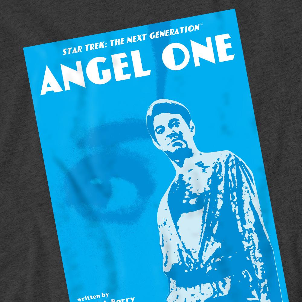 Charcoal - Side - Star Trek Unisex Adult The Next Generation Season 1 Episode 14 T-Shirt