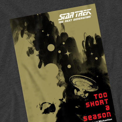 Charcoal - Pack Shot - Star Trek Unisex Adult The Next Generation Season 1 Episode 16 T-Shirt