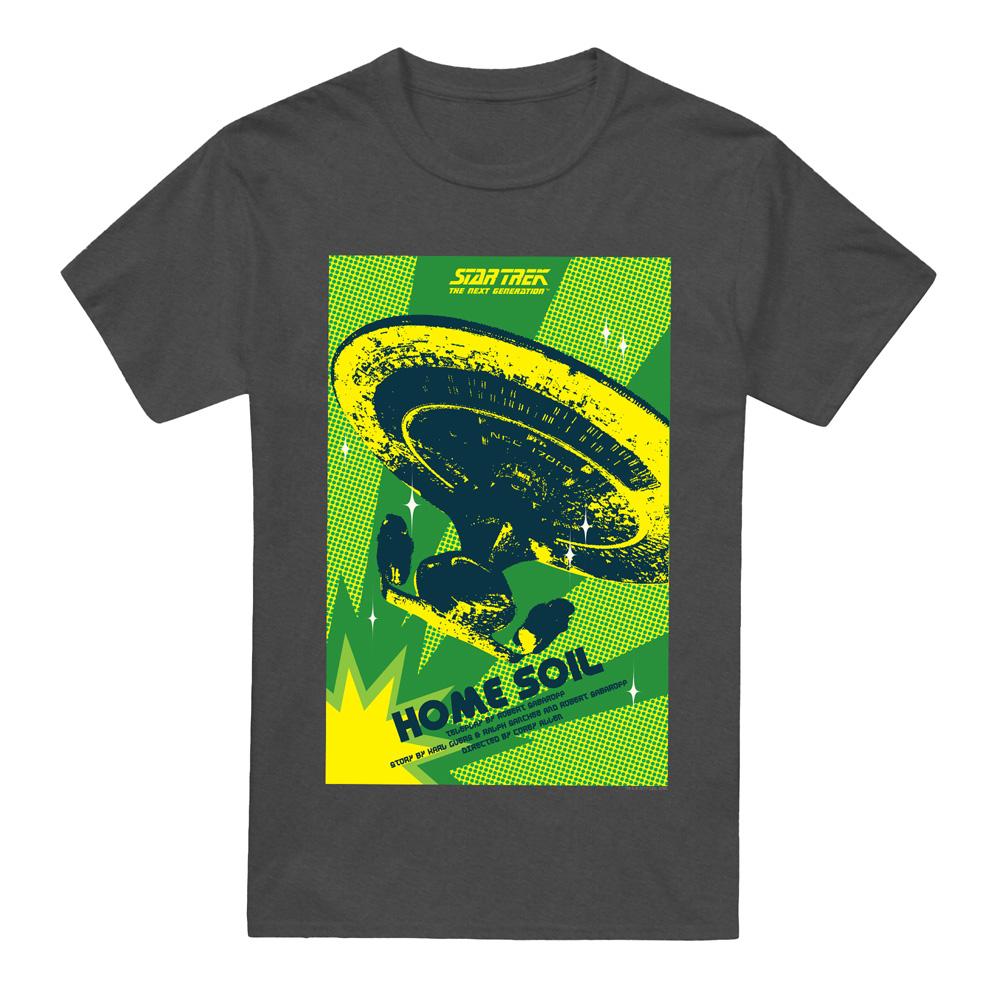 Charcoal - Front - Star Trek Unisex Adult The Next Generation Season 1 Episode 18 T-Shirt