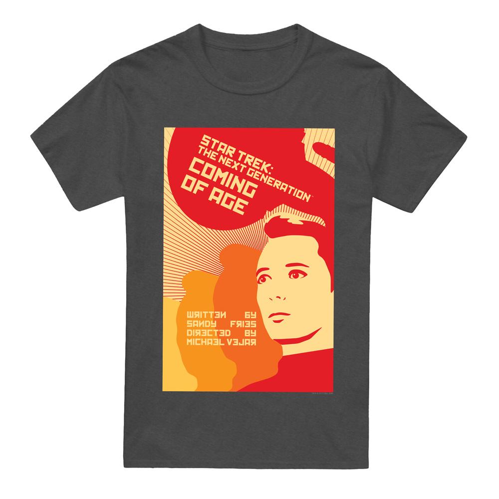 Charcoal - Front - Star Trek Unisex Adult The Next Generation Season 1 Episode 19 T-Shirt