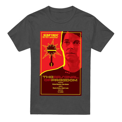 Charcoal - Front - Star Trek Unisex Adult The Next Generation Season 1 Episode 21 T-Shirt
