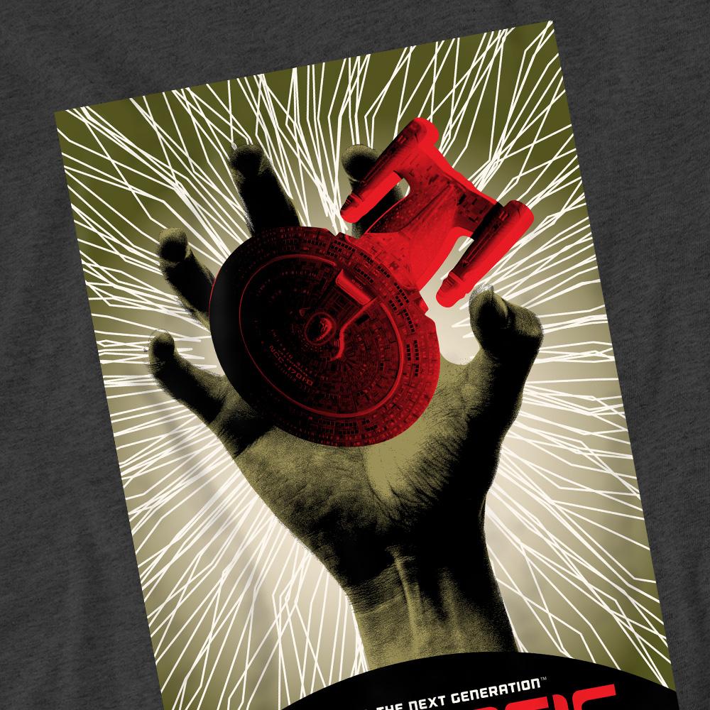 Charcoal - Pack Shot - Star Trek Unisex Adult The Next Generation Season 1 Episode 22 T-Shirt