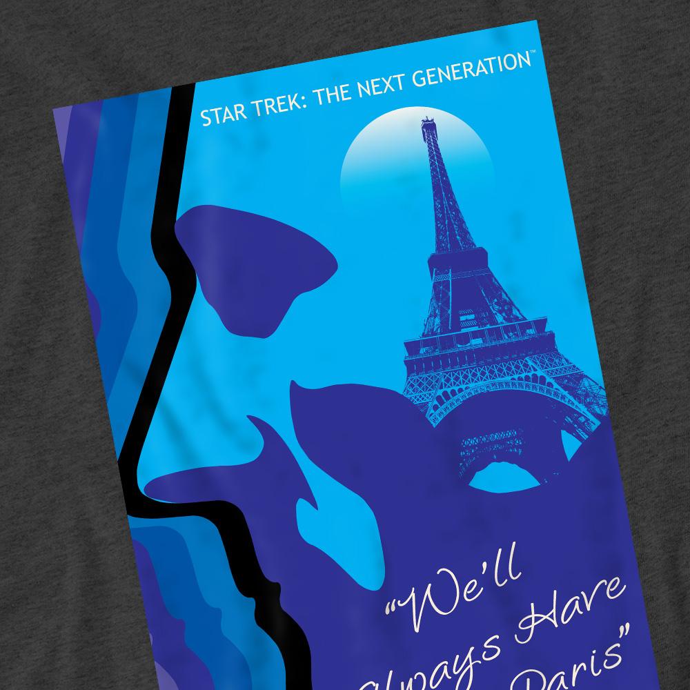Charcoal - Pack Shot - Star Trek Unisex Adult The Next Generation Season 1 Episode 24 T-Shirt