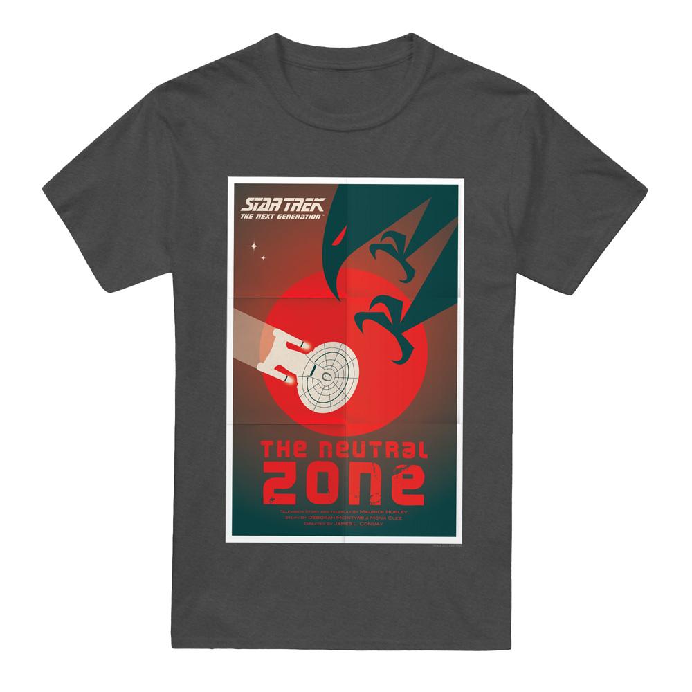 Charcoal - Front - Star Trek Unisex Adult The Next Generation Season 1 Episode 26 T-Shirt